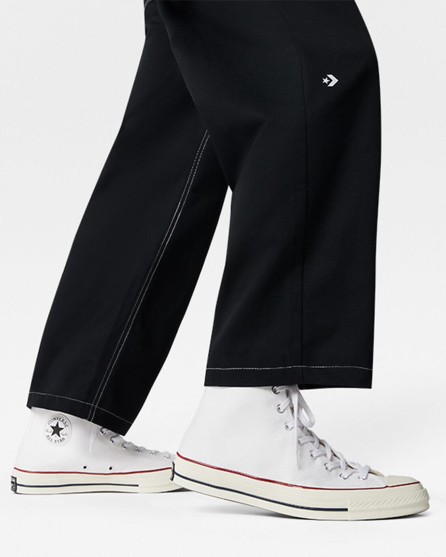 Calças Converse Five Pocket Masculino Pretas | PT F0437P9